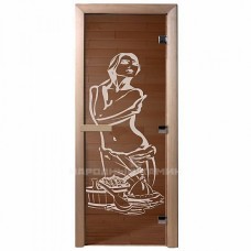 DoorWood Дверь для бани бронза "Искушение"